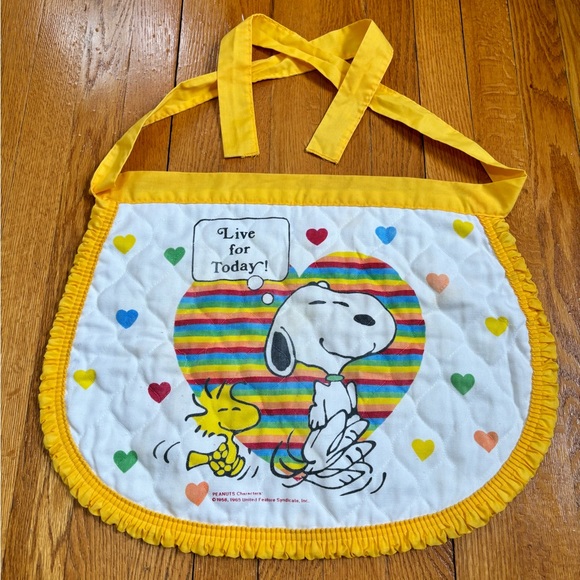 Vintage 60’s Snoopy Live For Today! Apron - Picture 2 of 10